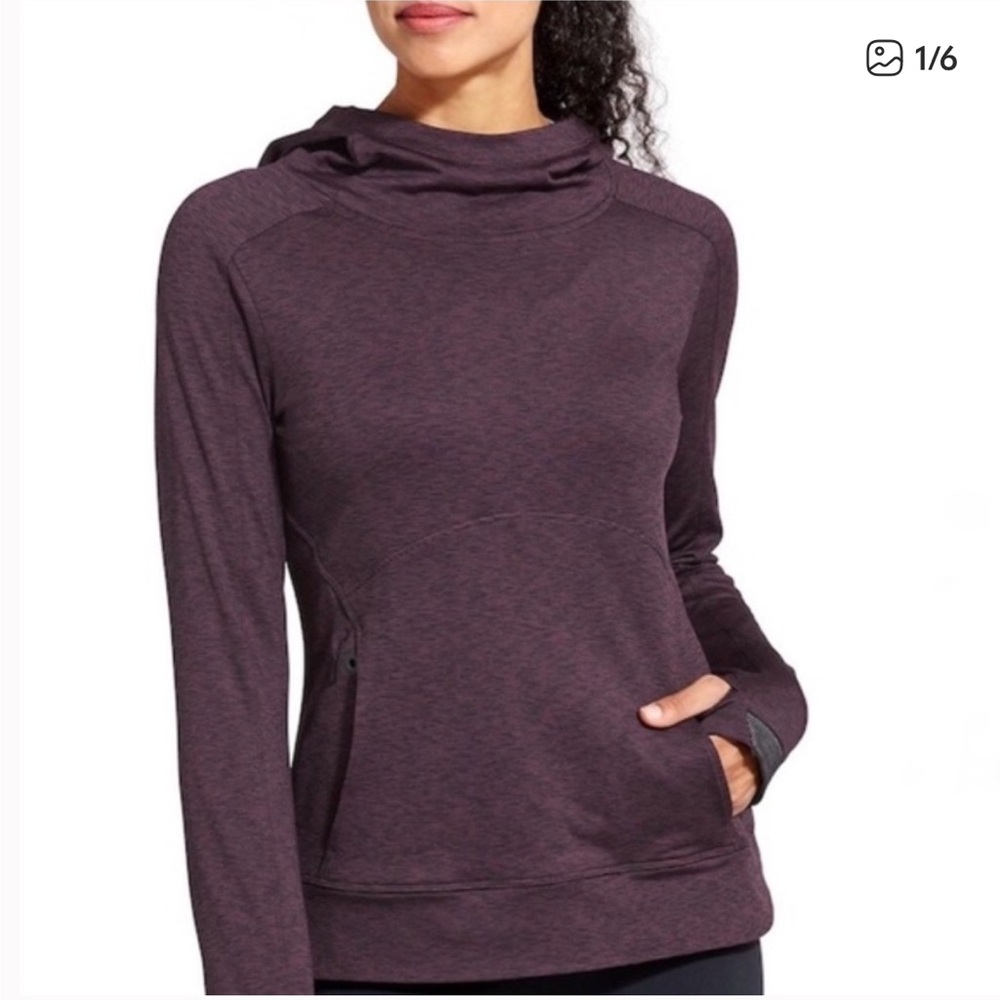 Athleta striated Stowe pullover Hoodie